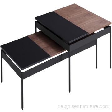 Modernes Wohnzimmer Walnussfurnier MDF Couchtisch